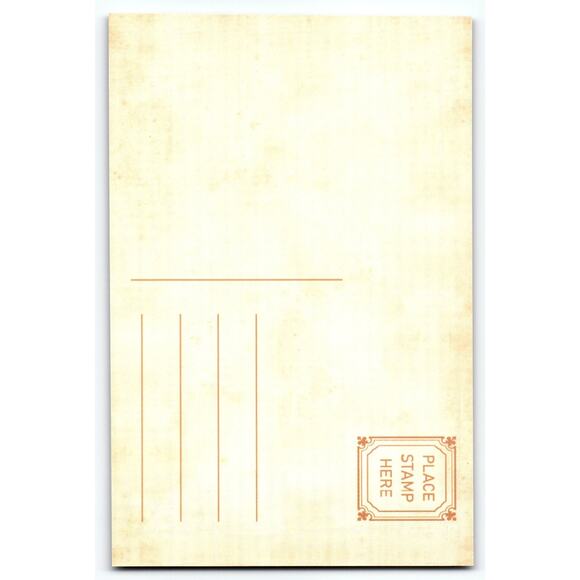 Vintage Halloween Ghost & Jack-O'-Lanterns Photochrome Postcard 5.5x4 - Picture 2 of 2